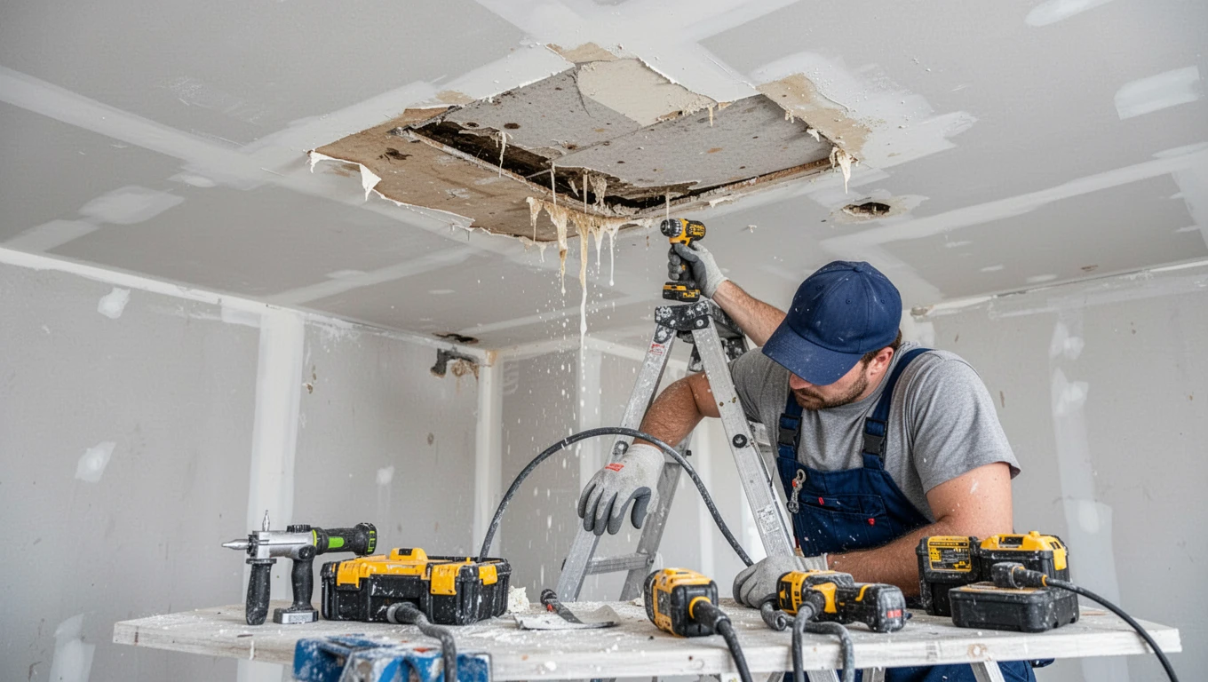 Ceiling Water Damage Repair