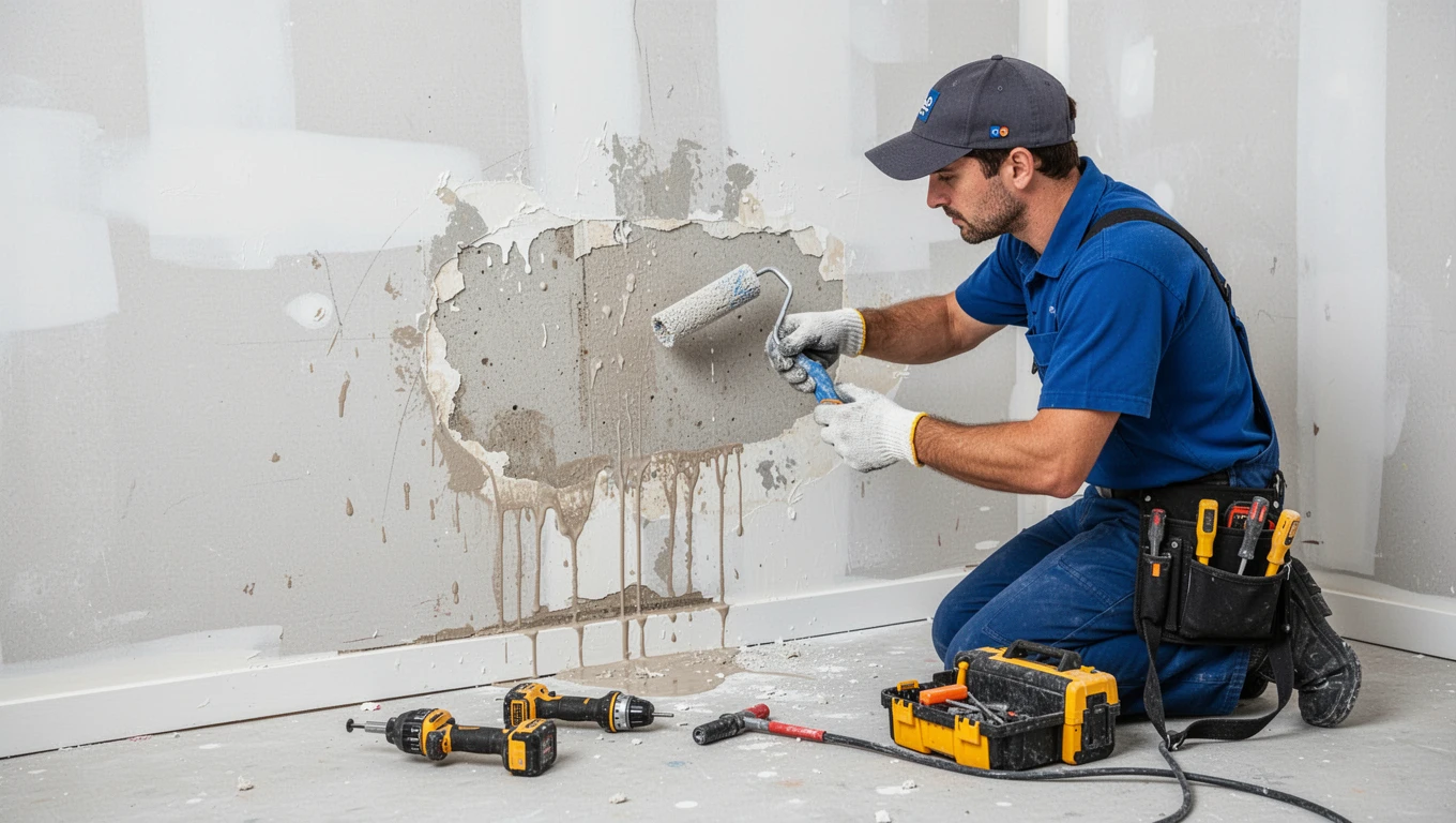 Wall Water Damage Repair