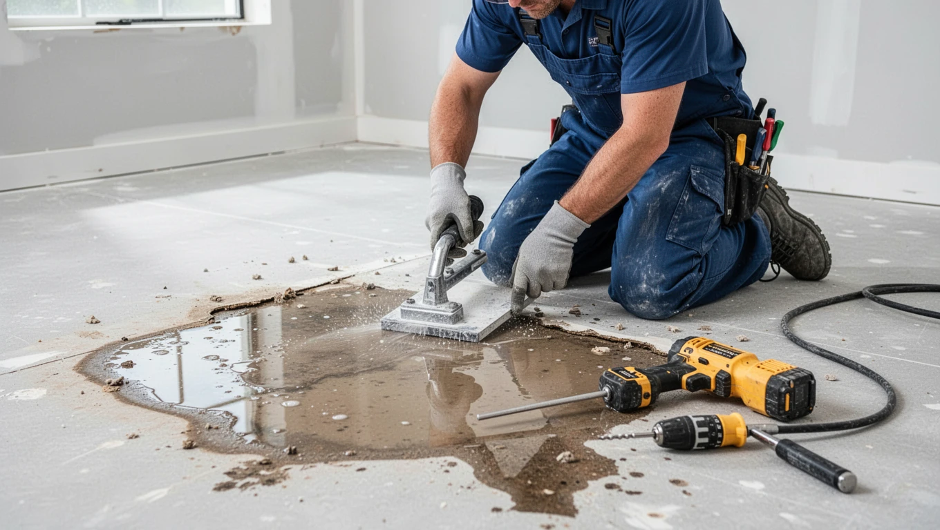 Floor Water Damage Repair