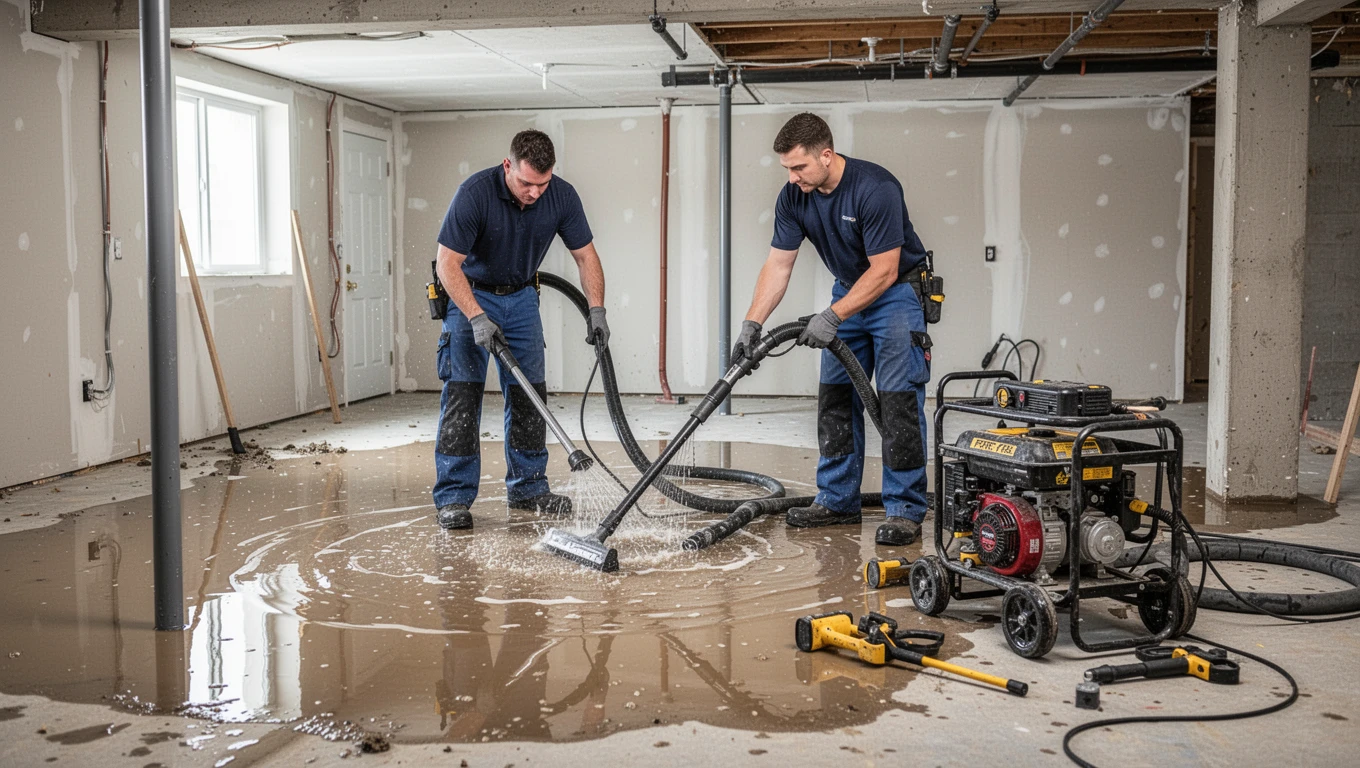 Flooded Basement Cleanup